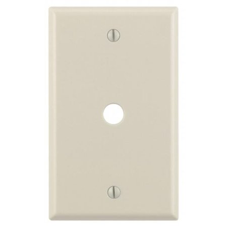 LEVITON Leviton Mfg 000-78013-000 Light Almond 1 Gang Phone Or Cable Wall Plate 000-78013-000
